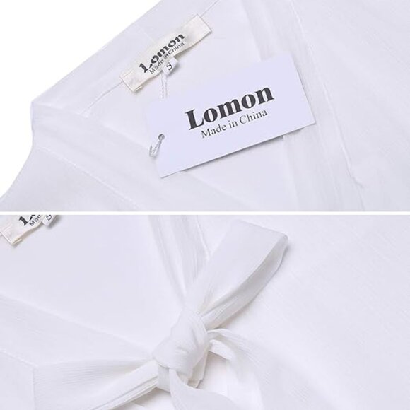 New Women V Neck Button Down Shirts Short Sleeve- XL - Picture 5 of 8